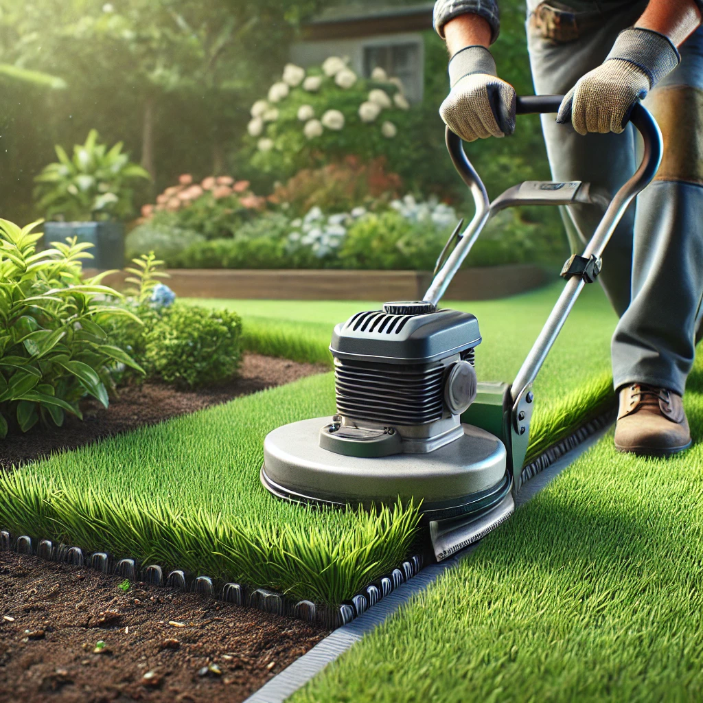 Our Lawn Edging process